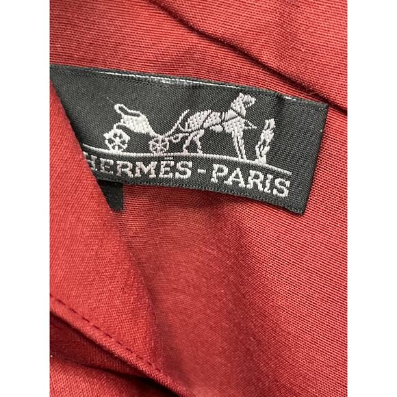 Hermès Paris Fourre Tout GM Red Canvas Zip Around Wallet with Stripe Card Slots - Picture 3 of 16